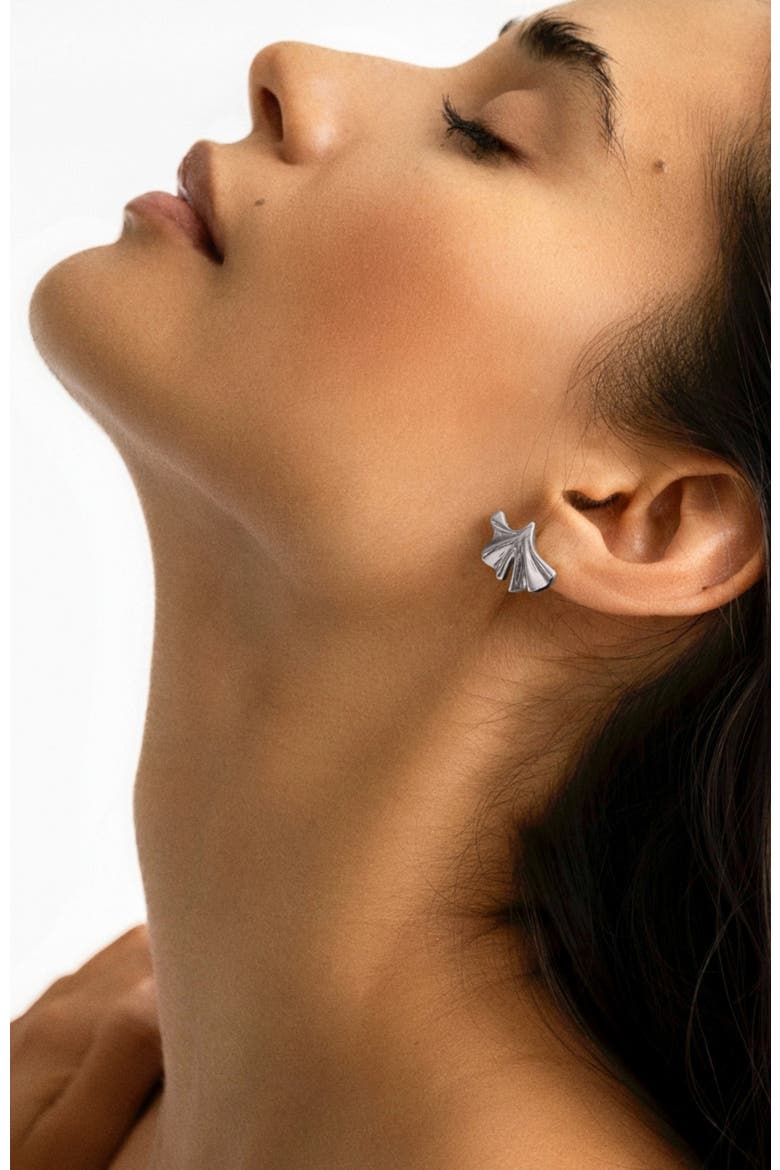 Sophia Earrings, Alternate, color, White Gold