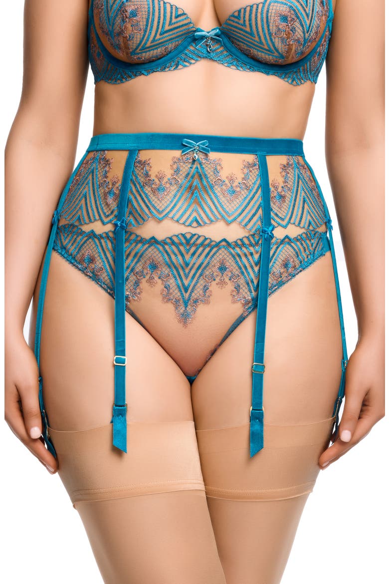 Fortunia Suspender Belt, Main, color, MOSAIC