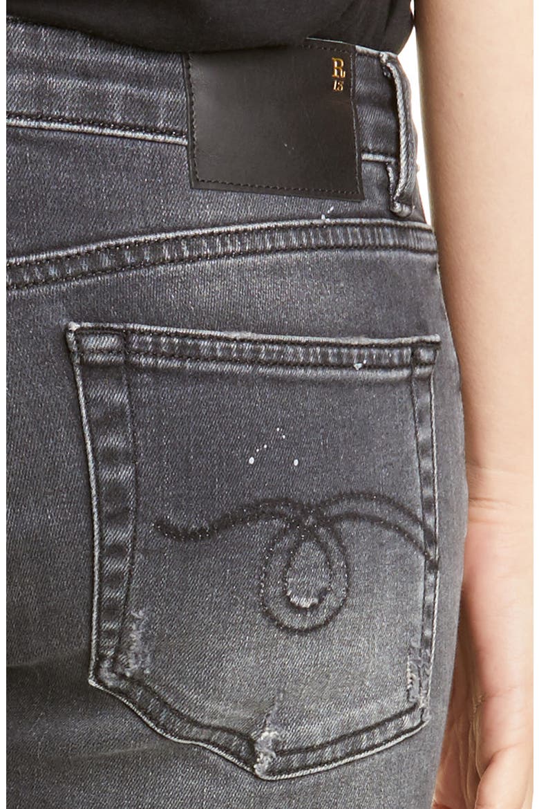 Kate Cuffed Skinny Jeans, Alternate, color, ORION BLACK