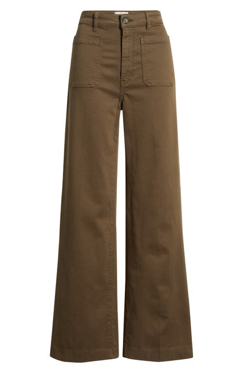 Frame The Refined Patch Pocket Jeans In Brown