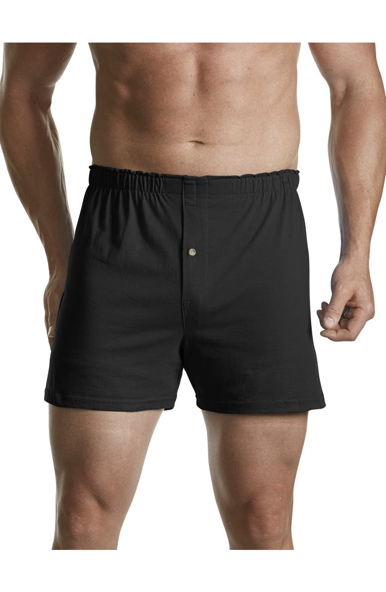 Harbor Bay by DXL Big & Tall 3-pk Solid Knit Boxers, Alternate, color, 