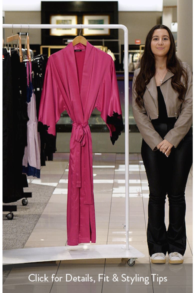 Peony Glamour Satin Robe video