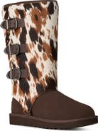 UGG® Classic Tall Western Boot with Genuine Calf Hair Trim