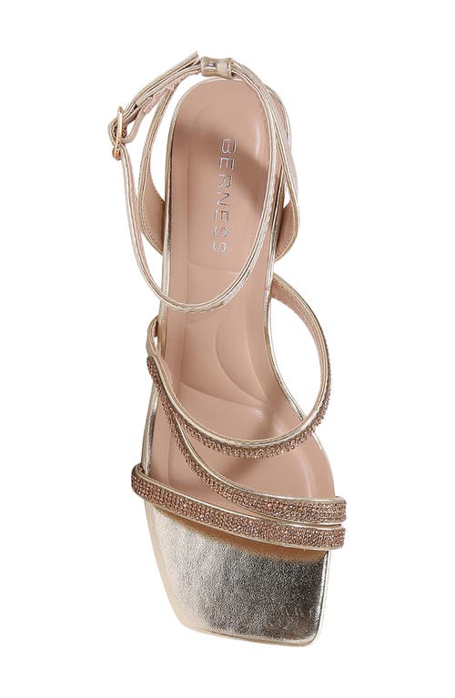 BERNESS BERNESS LILIA RHINESTONE ANKLE STRAP SANDAL