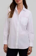 Foxcroft Non-Iron Boyfriend Button-Up Shirt