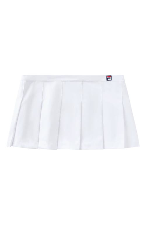 Fila X Hailey Pleated Miniskirt In White