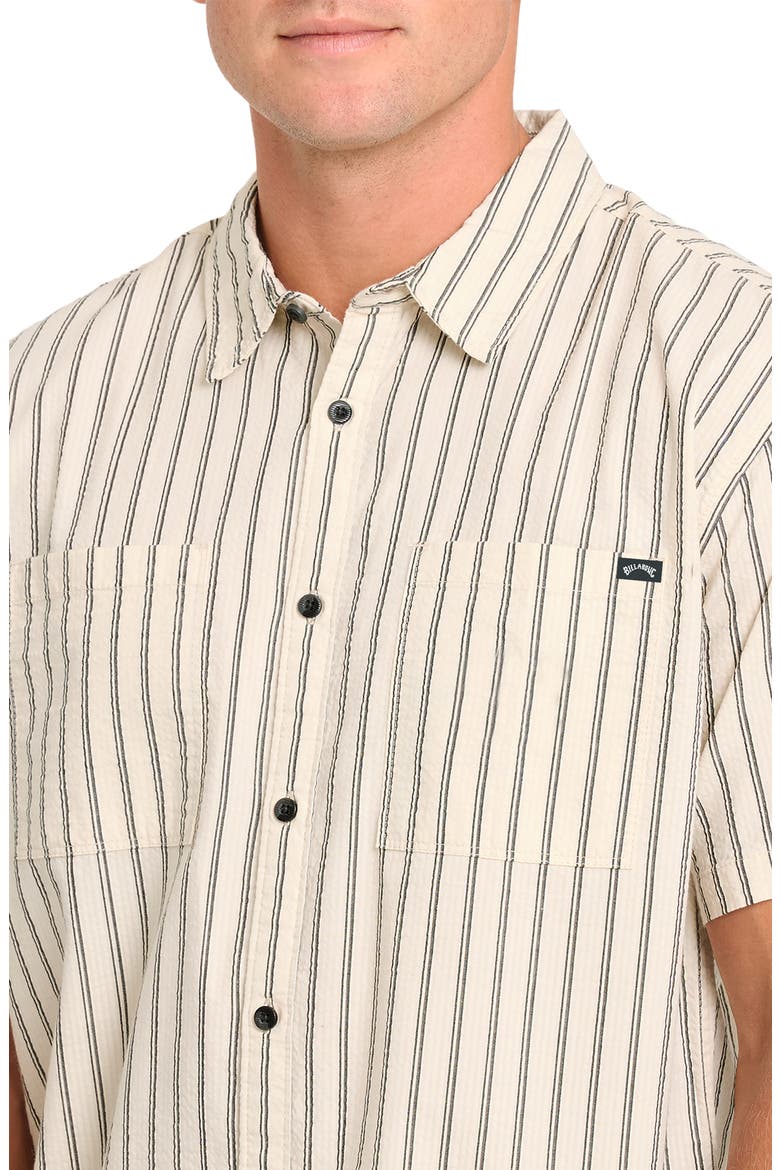 Vista Striped Short Sleeve Shirt, Alternate, color, OFF WHITE