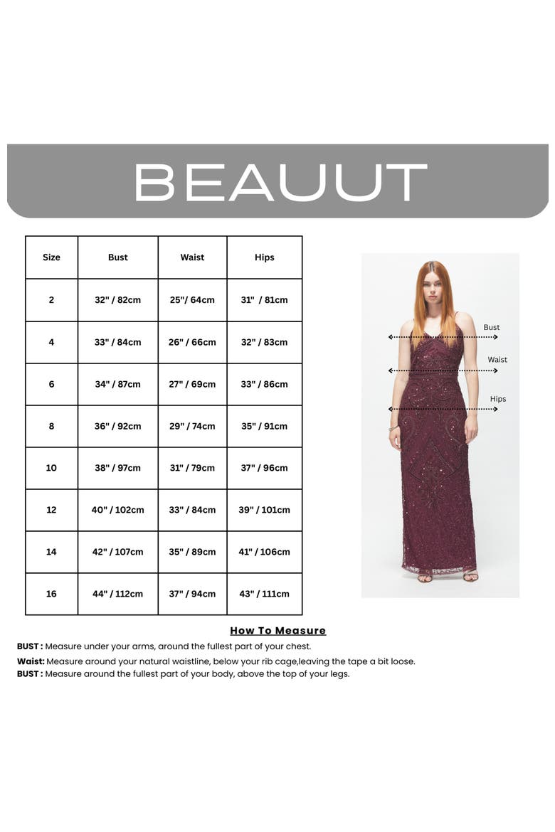 Occasion Embellished Sequin Beaded Deep V Neck Evening Maxi Dress, Alternate, color, MID NIGHT BLUE