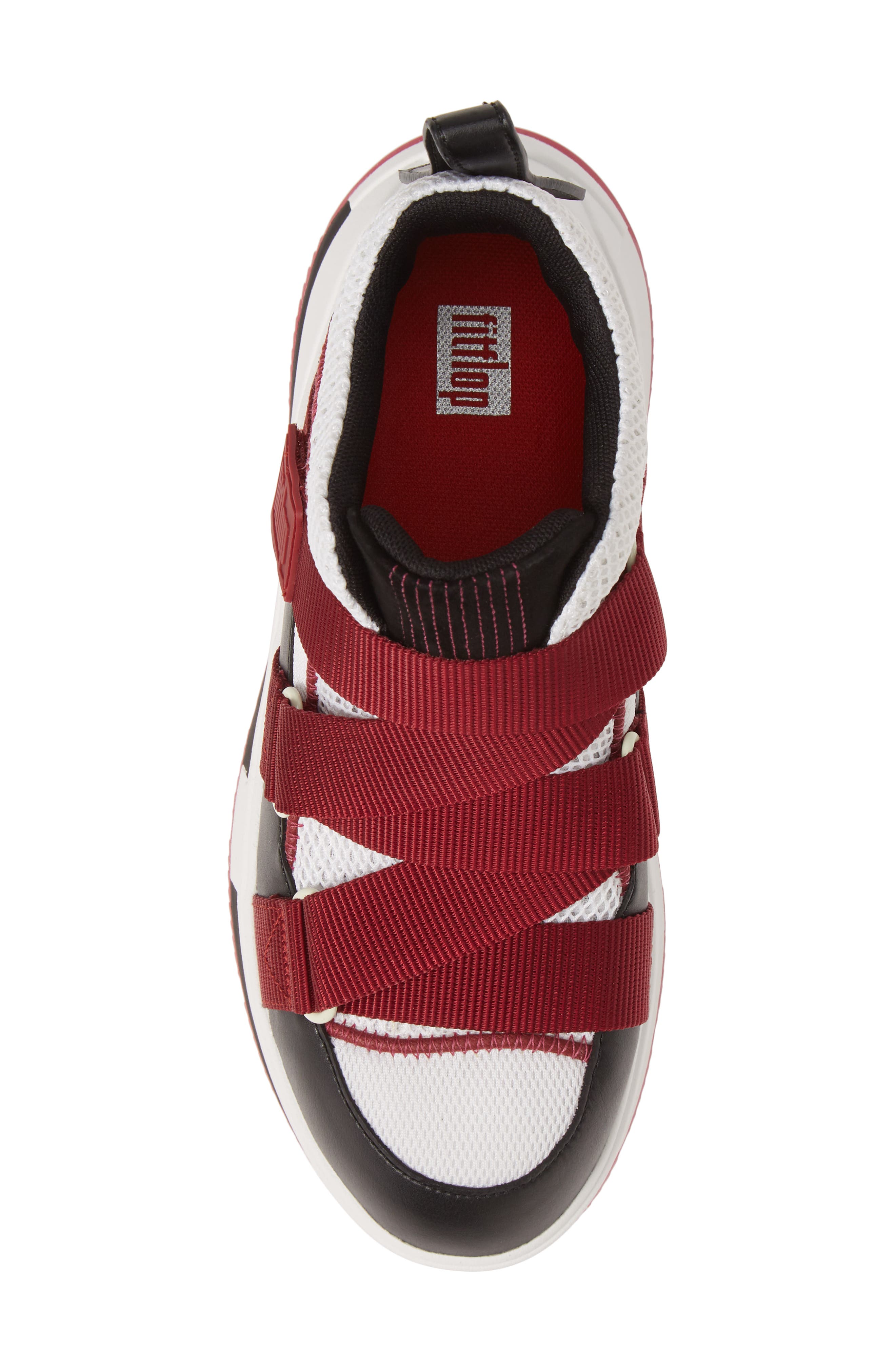 Andrea Z-Strap Sneaker, Alternate, color, FUCHSIA/ CREAM/ BLACK