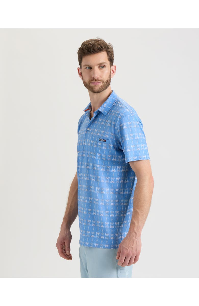 Salt Life Mirrored Grove SLX Performance Polo, Alternate, color, Chambray