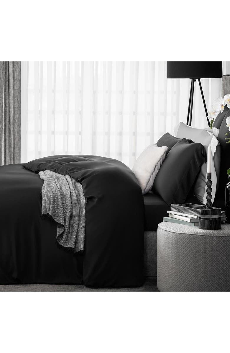 Togas Sensa Duvet Cover, Alternate, color, Black