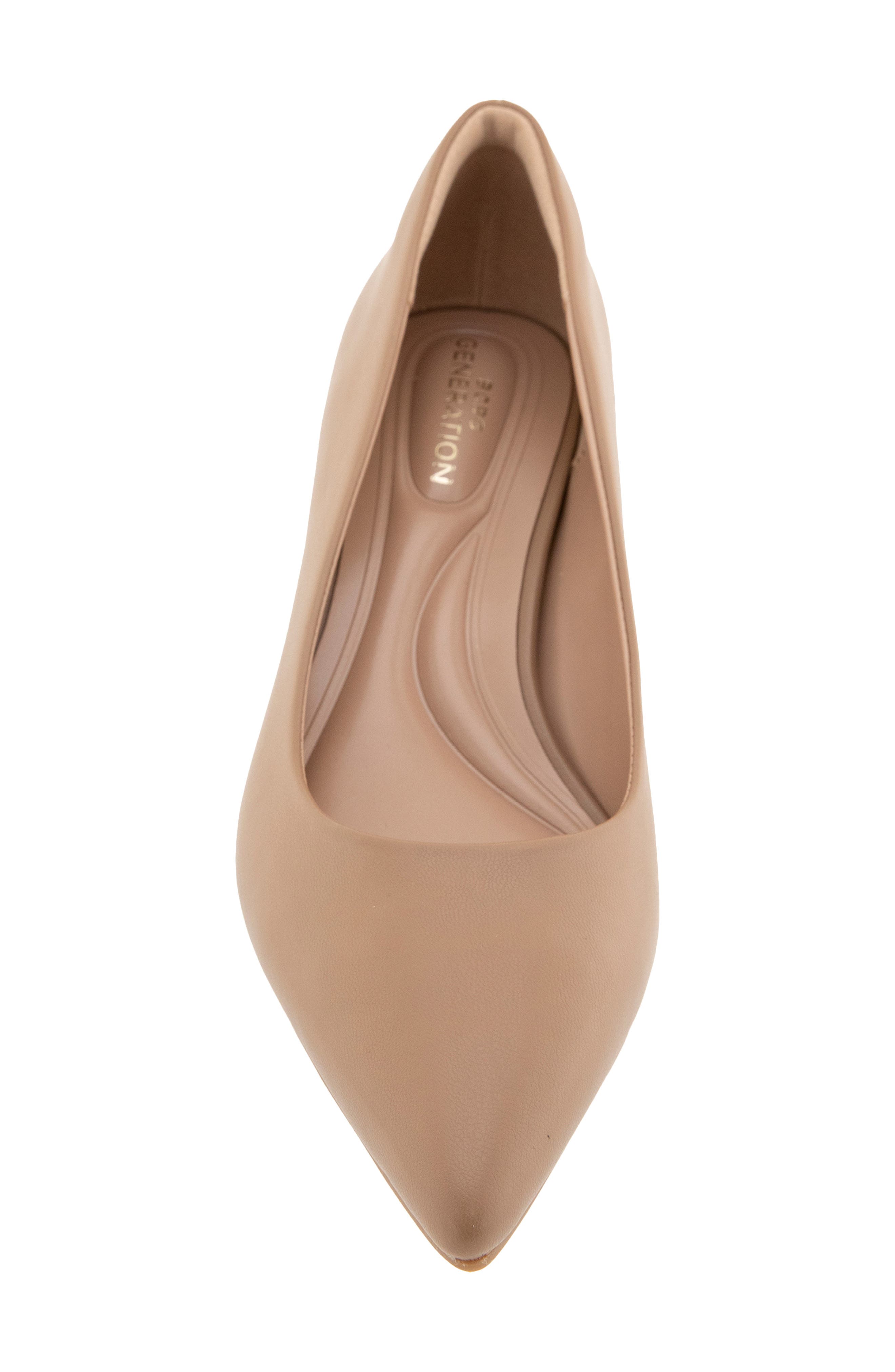 Daven Pointed Toe Kitten Heel Pump - Wide Width Available, Alternate, color, MOCHA MOUSSE