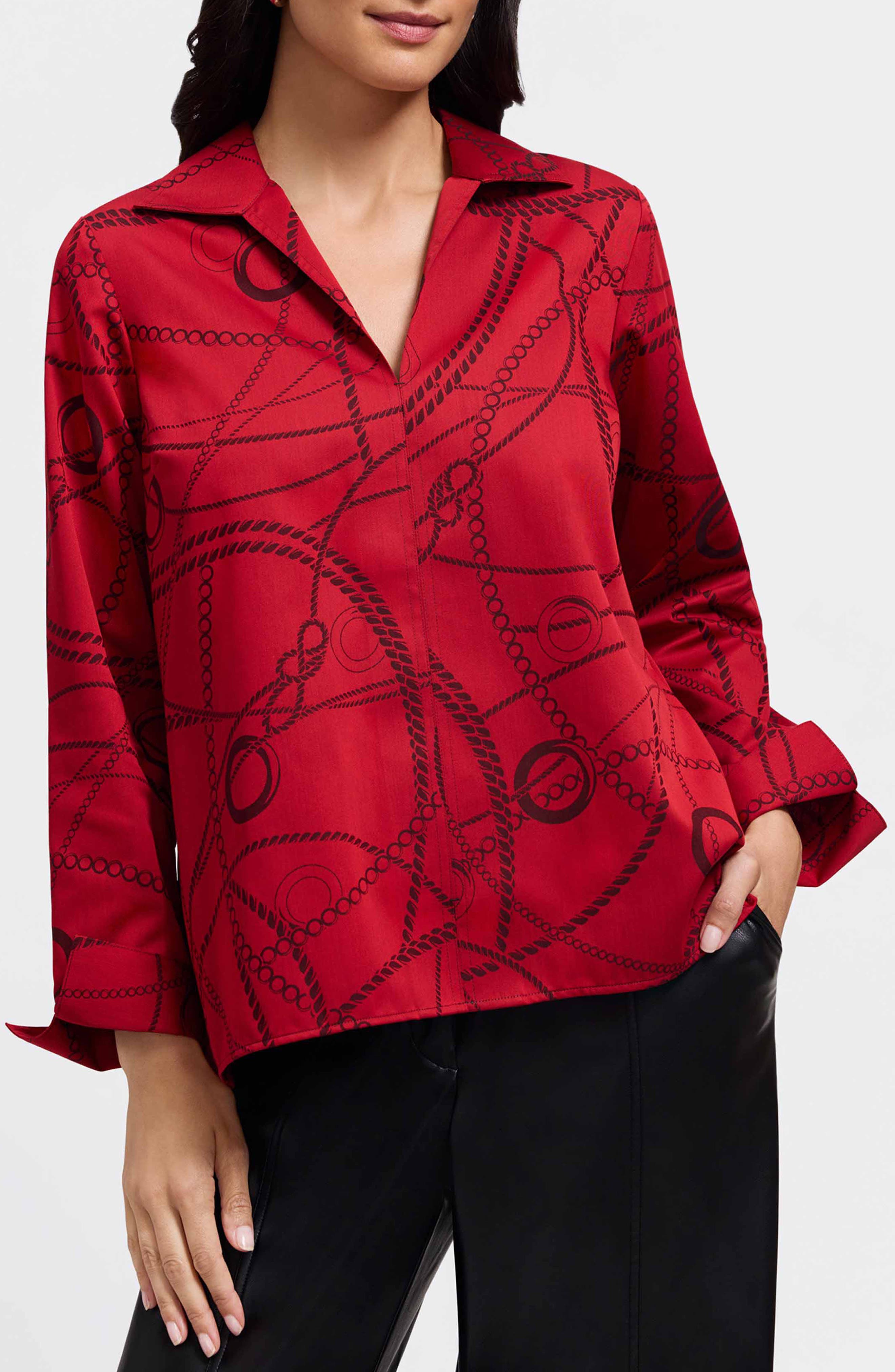 Agnes Print Popover Shirt - image 3