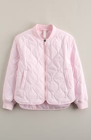 Zella Girl Kids' Luna Onion Quilted Bomber Jacket