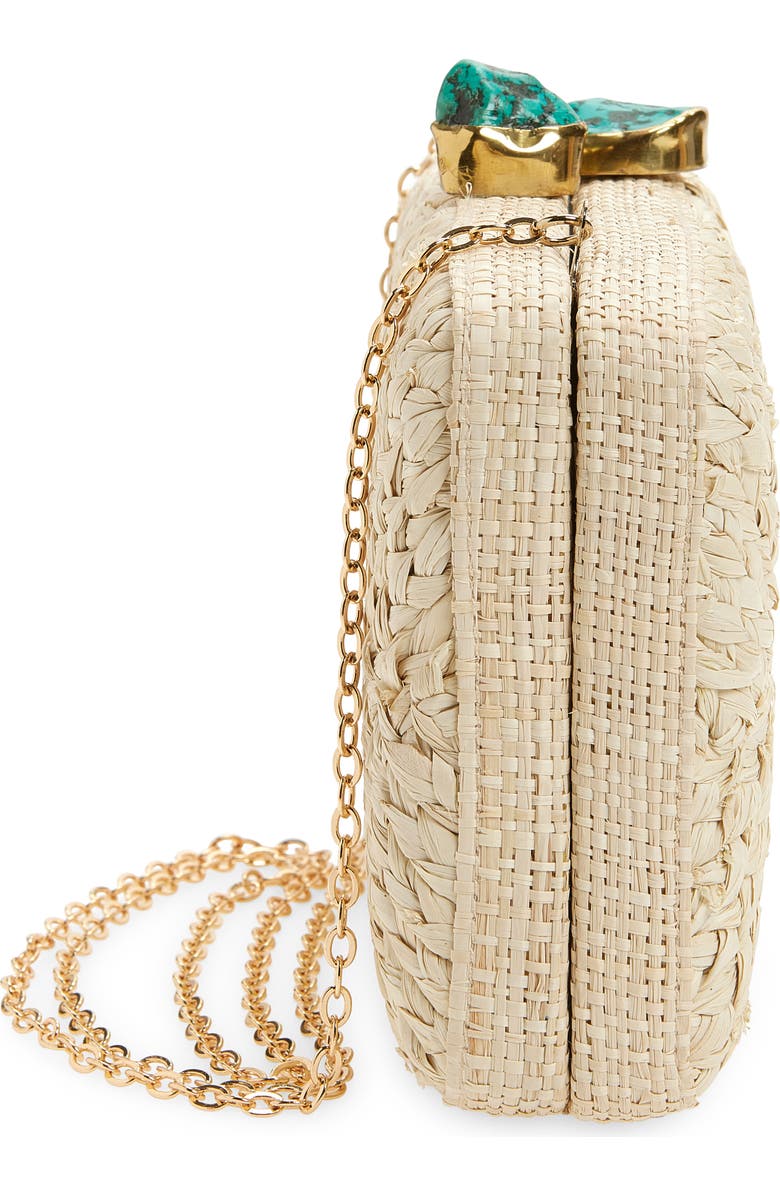 Pamela Munson The Lulu Raffia Clutch, Alternate, color, Natural