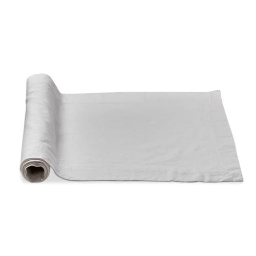 Tag Threads Slub Runner White Cotton Table Runner For Spring Decor In Gray