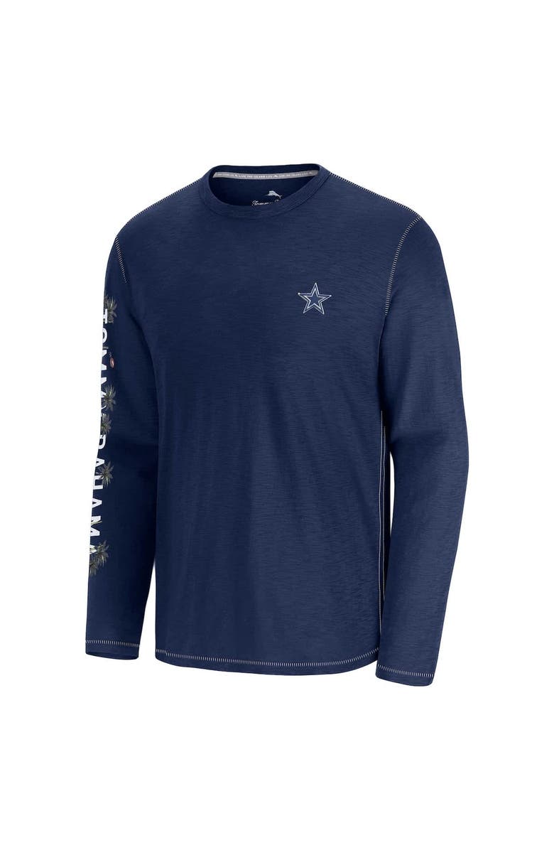 Tommy Bahama Men's Tommy Bahama Blue Dallas Cowboys Oasis Endzone Lux Long Sleeve T-Shirt, Alternate, color, Blue