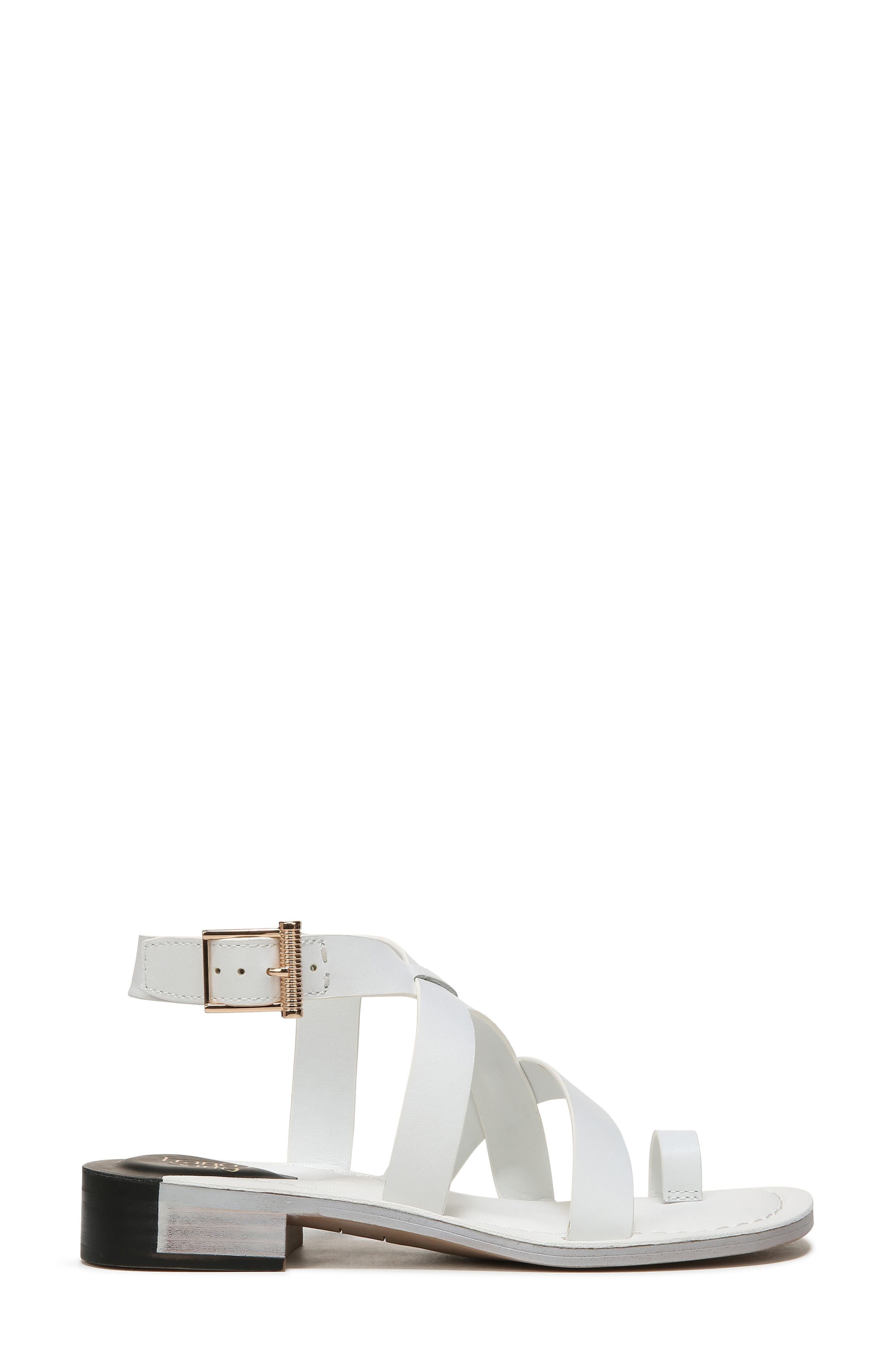 Ina Toe Loop Sandal, Alternate, color, WHITE