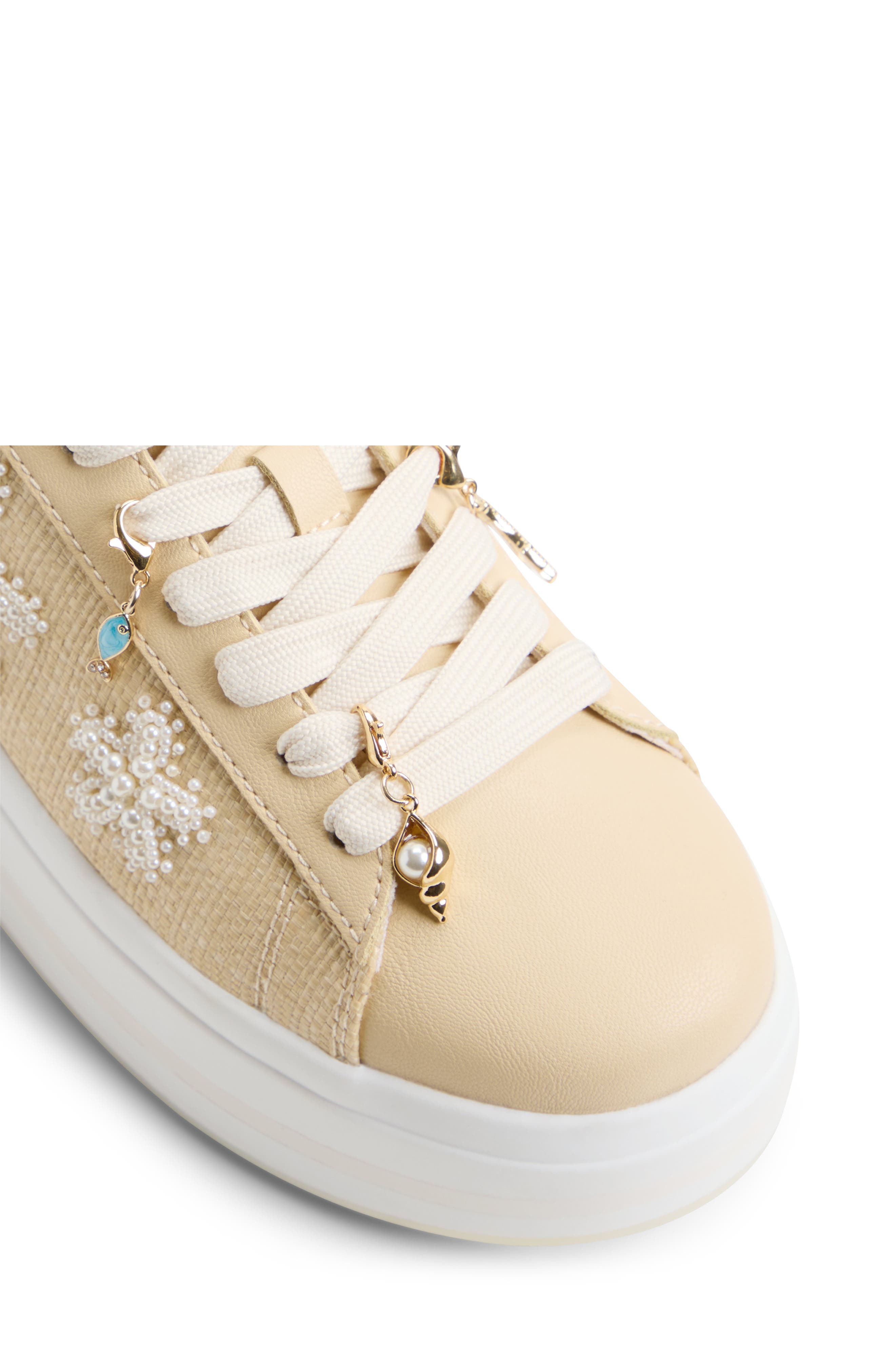 ALDO Solair Platform Wedge Sneaker, Alternate, color, Natural
