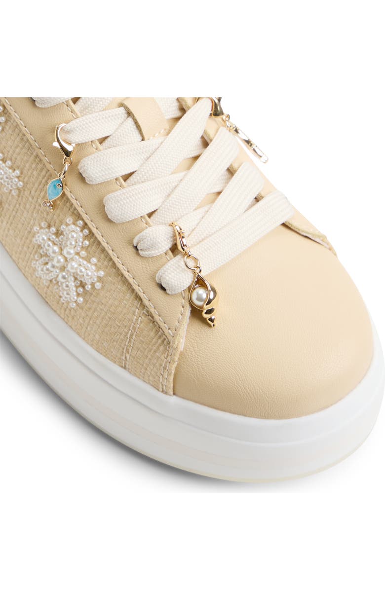 ALDO Solair Platform Wedge Sneaker, Alternate, color, Natural