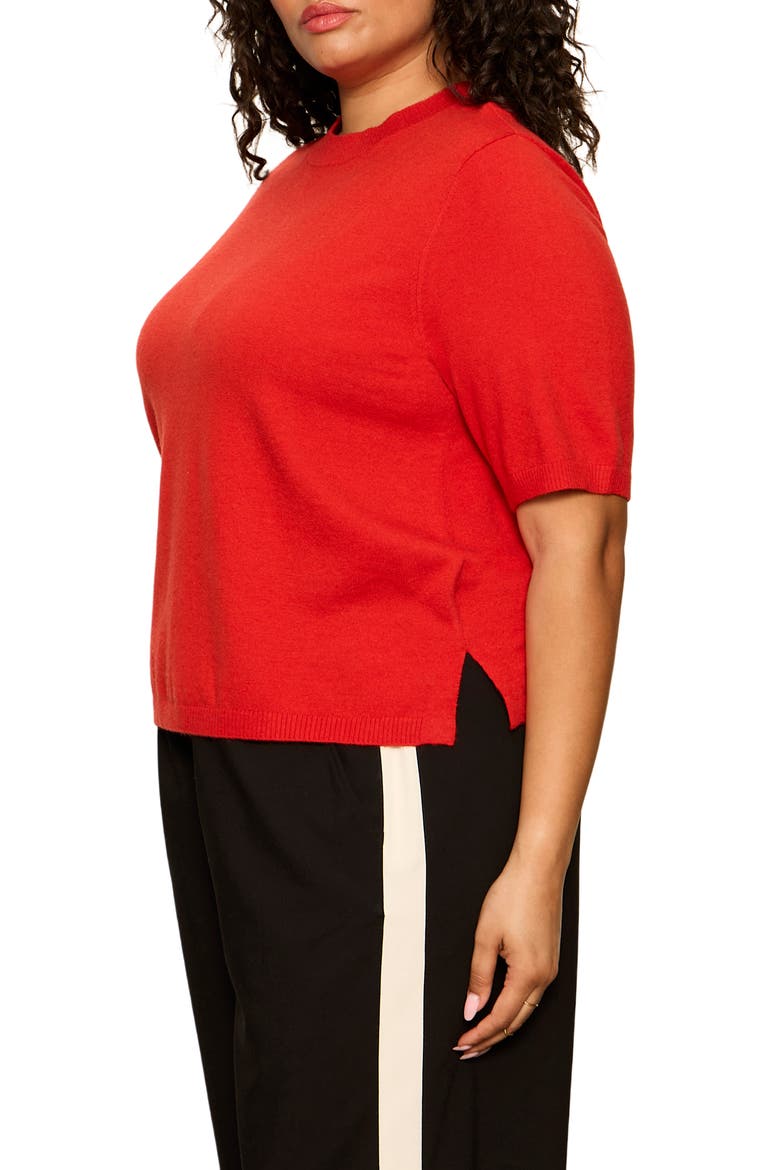 Perfect Short Sleeve Sweater T-Shirt, Alternate, color, RED ENERGY
