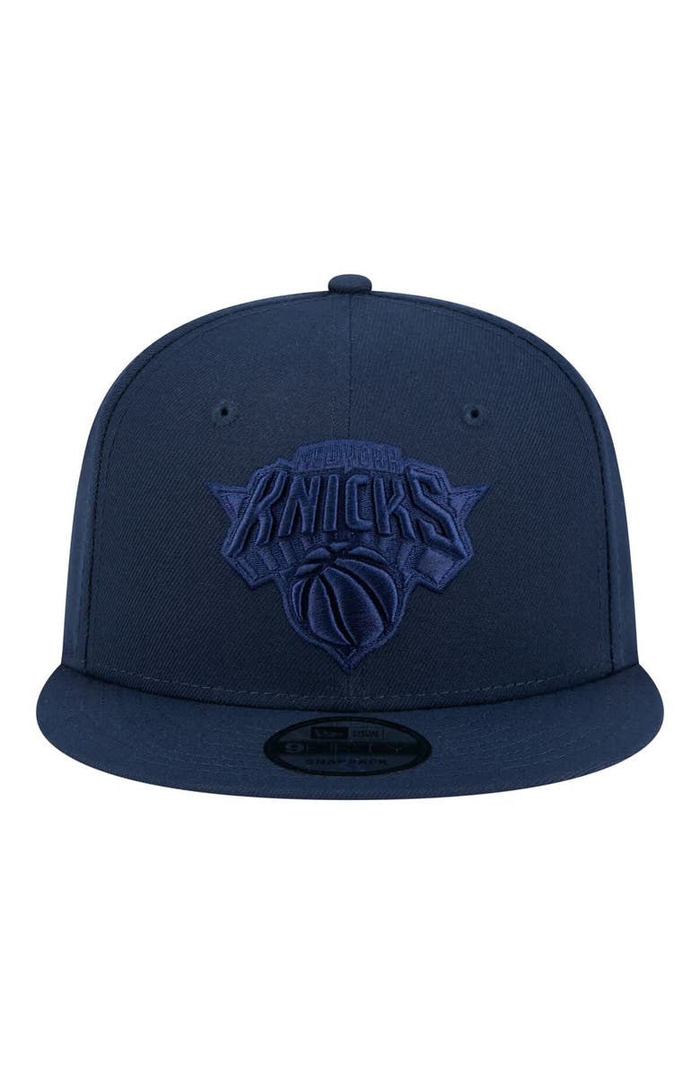 New Era Men's New Era Navy New York Knicks Tonal Color Pack 9FIFTY Snapback Hat, Alternate, color, Navy