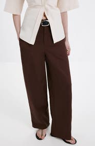 MANGO Flat Front Pants