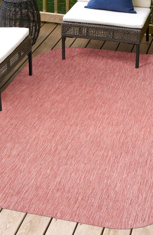 Jonathan Y Miles Modern Minimalist Radius Corner Solid Indoor/outdoor Shaped Area Rug