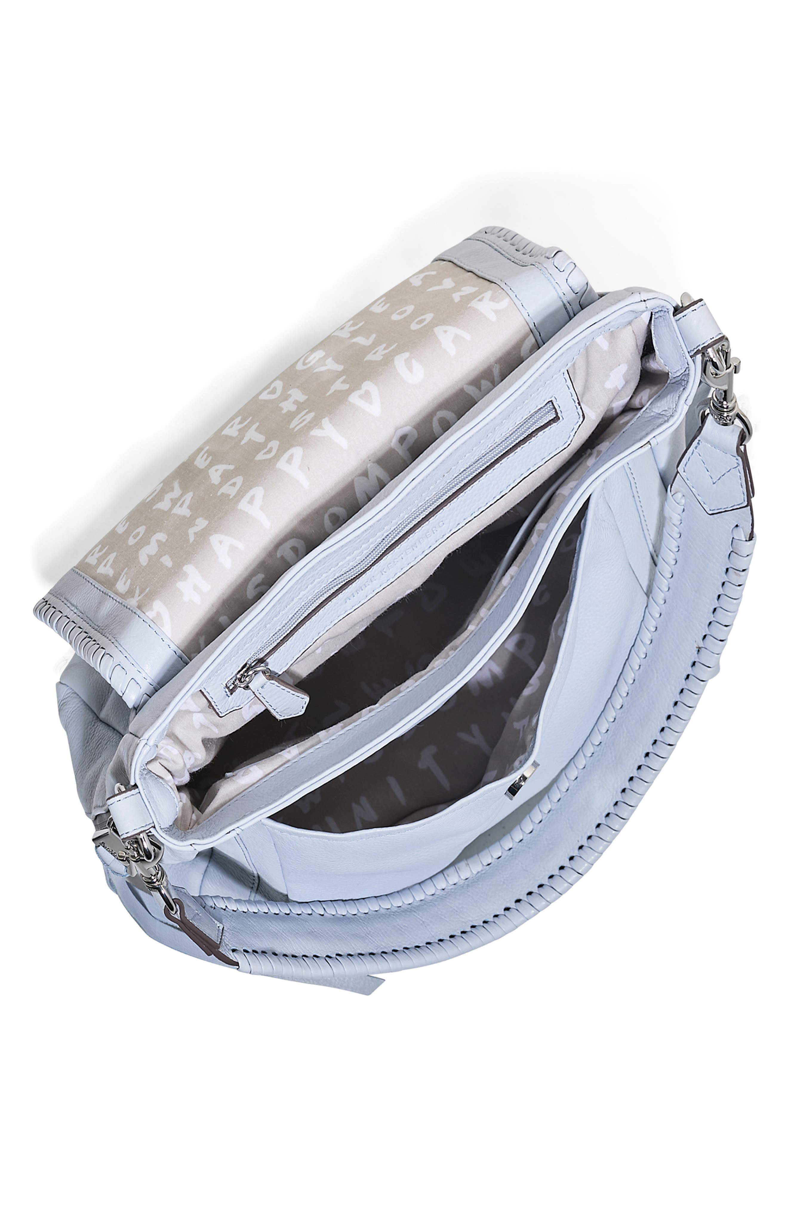 All for Love Convertible Leather Shoulder Bag, Alternate, color, BREEZE BLUE