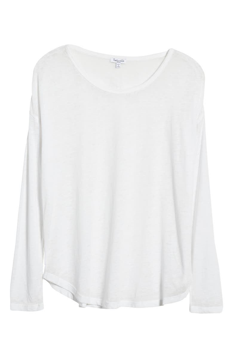 Splendid Zander Long Sleeve Burnout Tee, Alternate, color, 