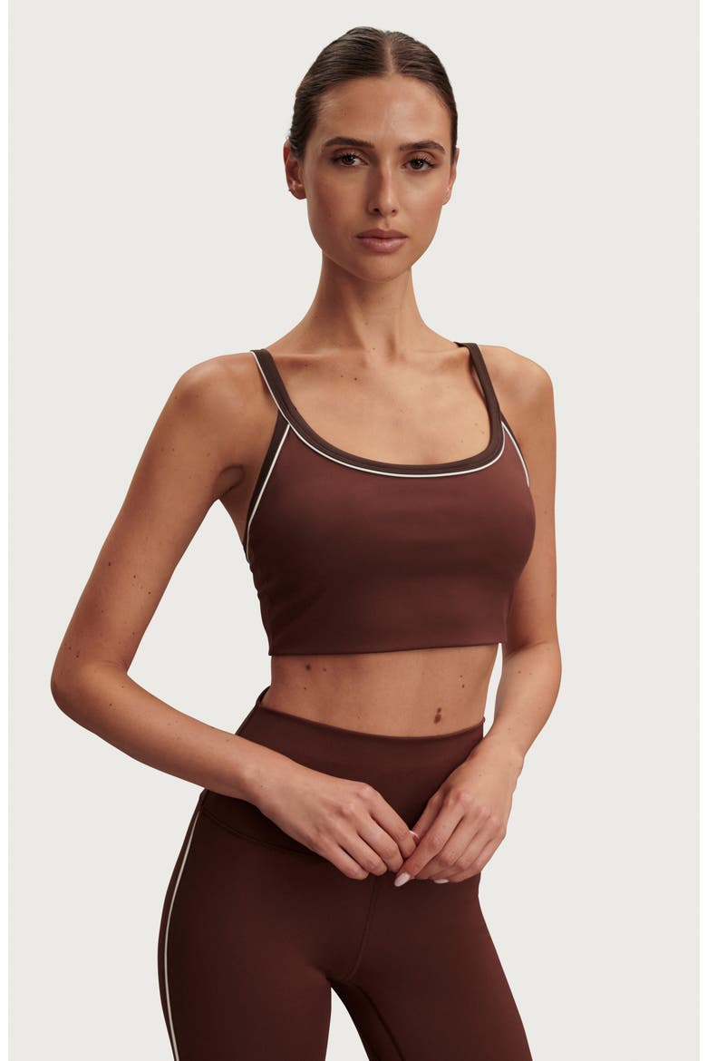 FreeSoft Piper Sports Bra, Alternate, color, BROWN STONE