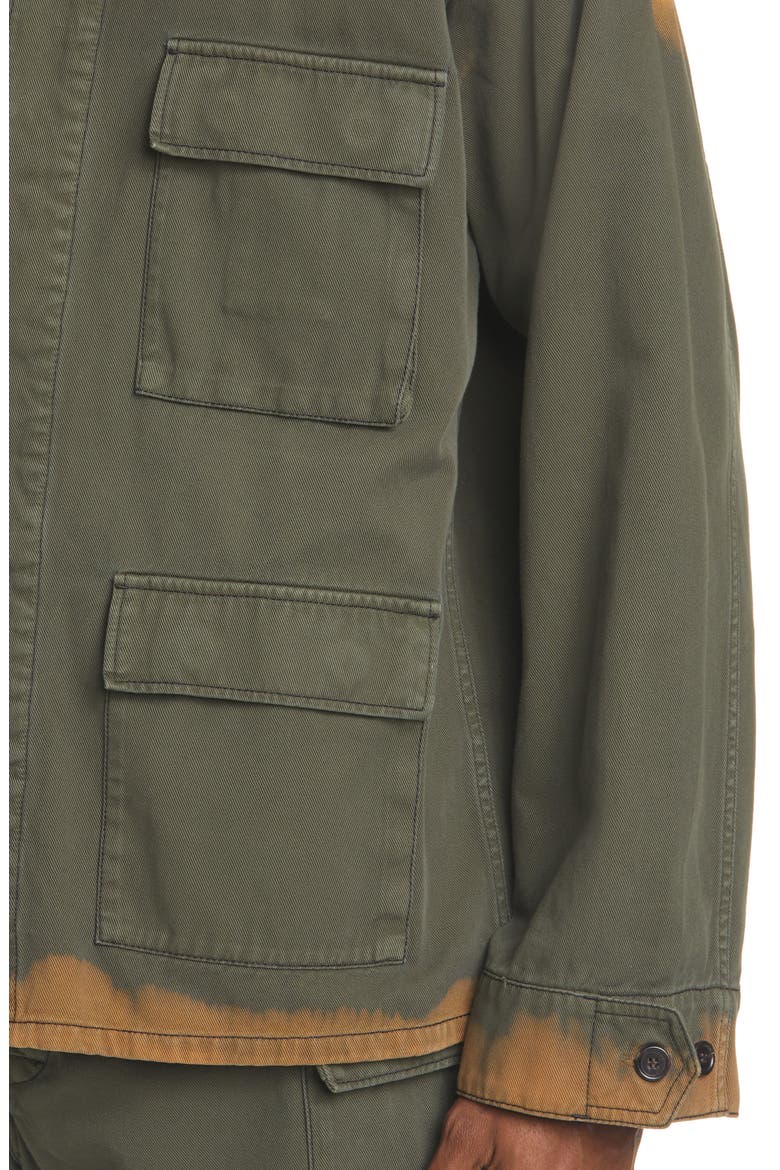 Bleached Bull Denim Jacket, Alternate, color, ARMY
