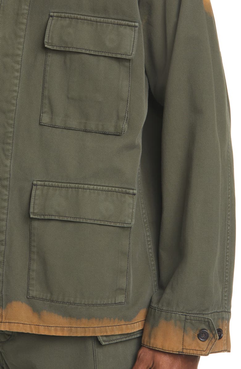 Marni Bleached Bull Denim Jacket, Alternate, color,