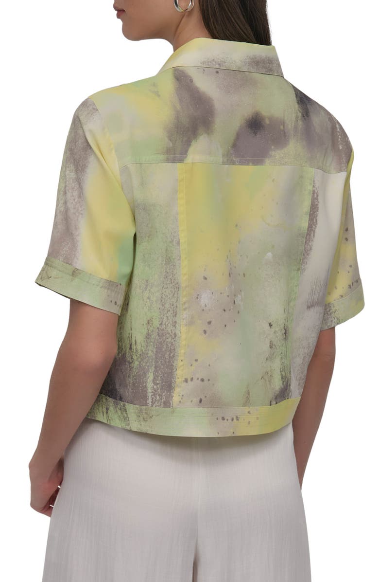 DKNY Print Camp Shirt, Alternate, color, Watercolor Hues