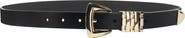 Linea Pelle Multi Keeper Faux Leather Belt