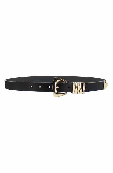 Linea Pelle Multi Keeper Faux Leather Belt