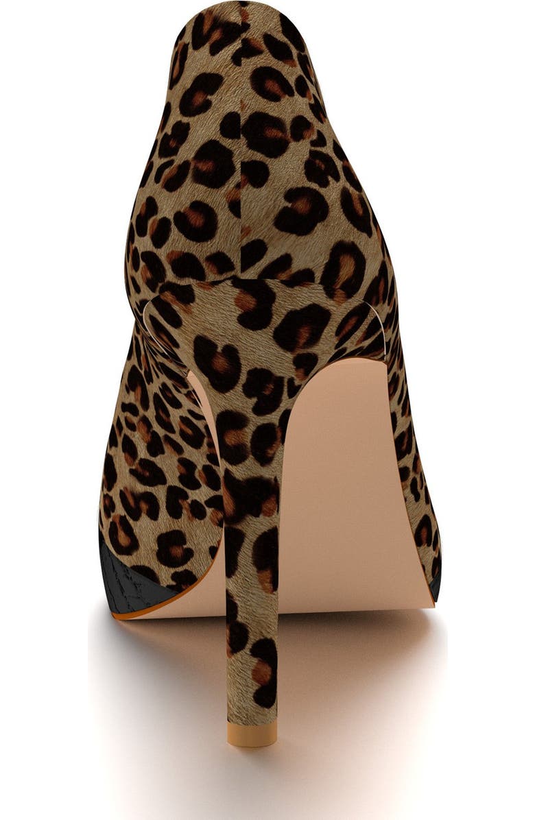 Shoes of Prey Genuine Calf Hair Pointy Toe Pump, Alternate, color,