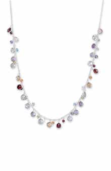 SAMUEL B. Sterling Silver Multi Gem Necklace