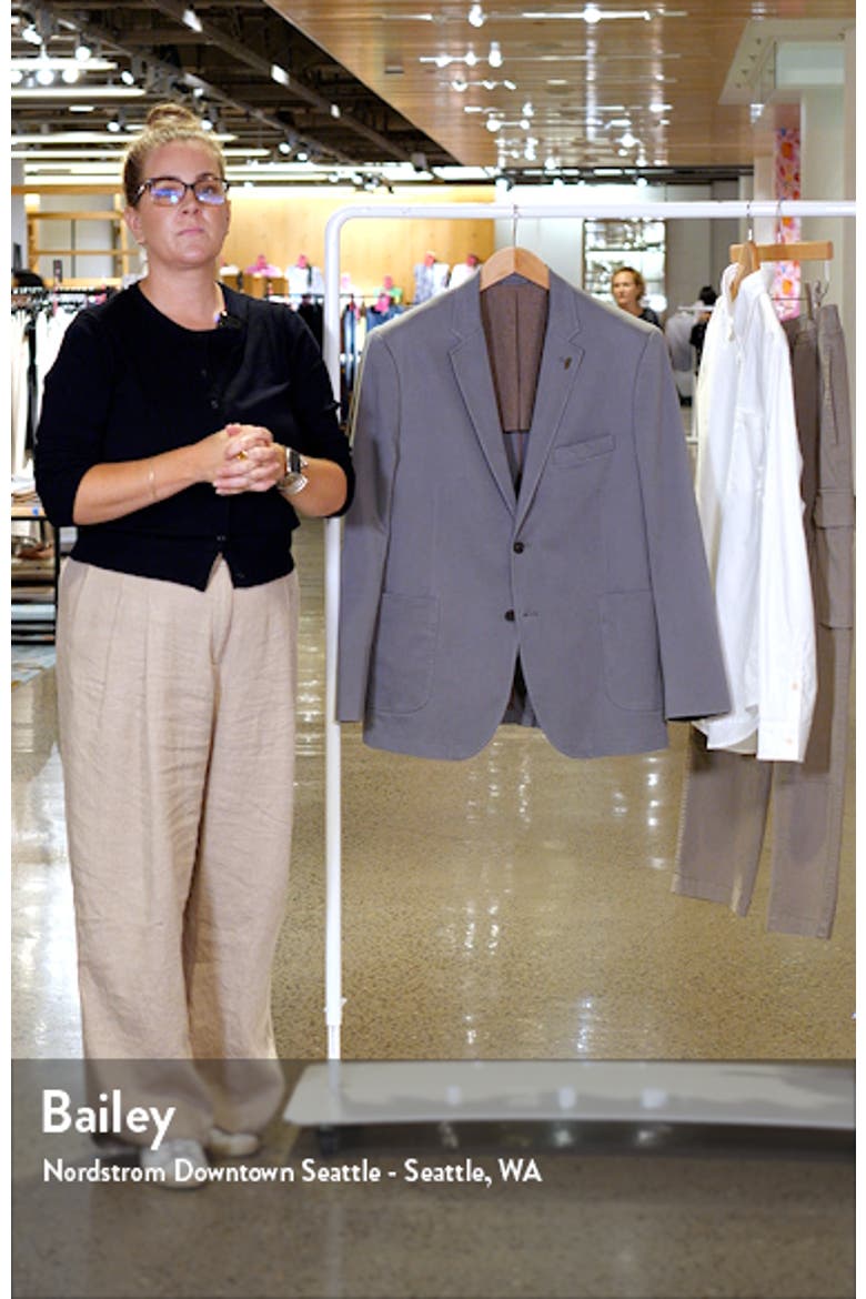 Washed Stretch Cotton Sport Coat video