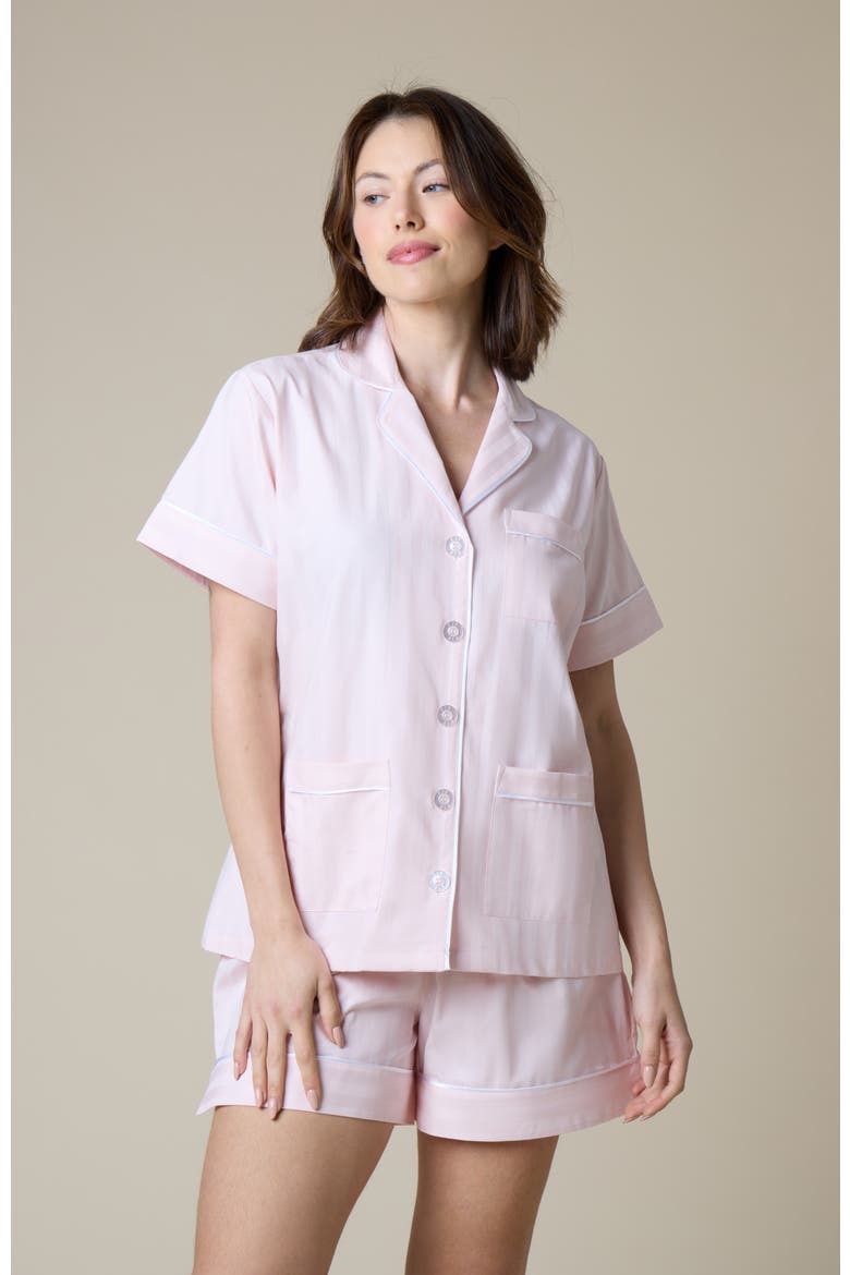 Premium Cotton Short Set, Alternate, color, Pink Peony