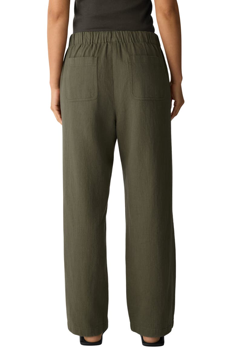 Organic Cotton & Organic Linen Straight Leg Pants, Alternate, color, OLIVE