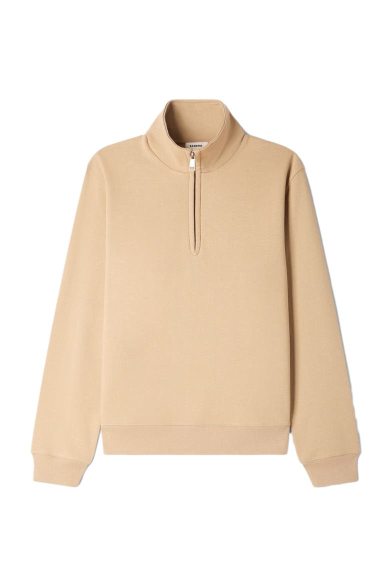 Cotton sweatshirt, Alternate, color, Cappucino