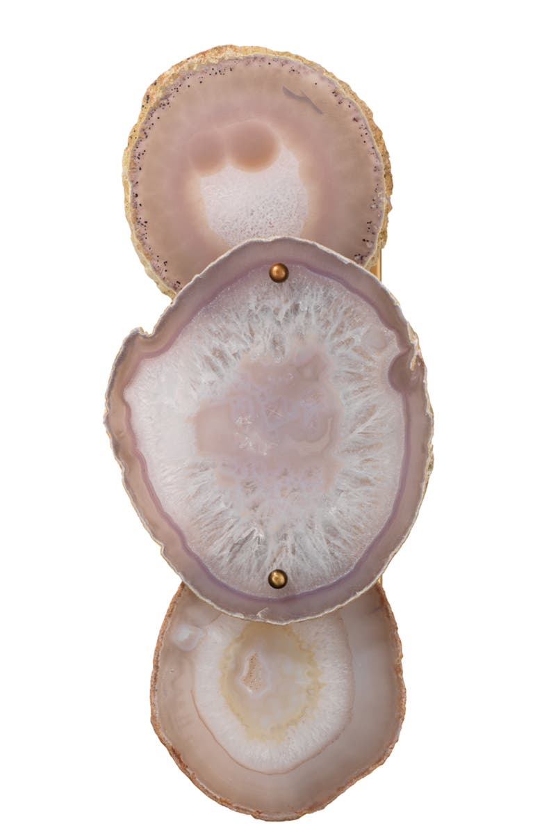 JAMIE YOUNG Trinity 1-Light Agate Wall Sconce, Main, color, Purple