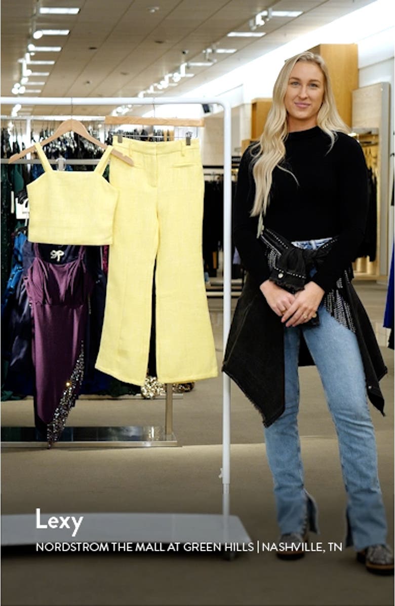 Kids' Novelty Tweed Tank Top & Flare Pants Set, sales video thumbnail