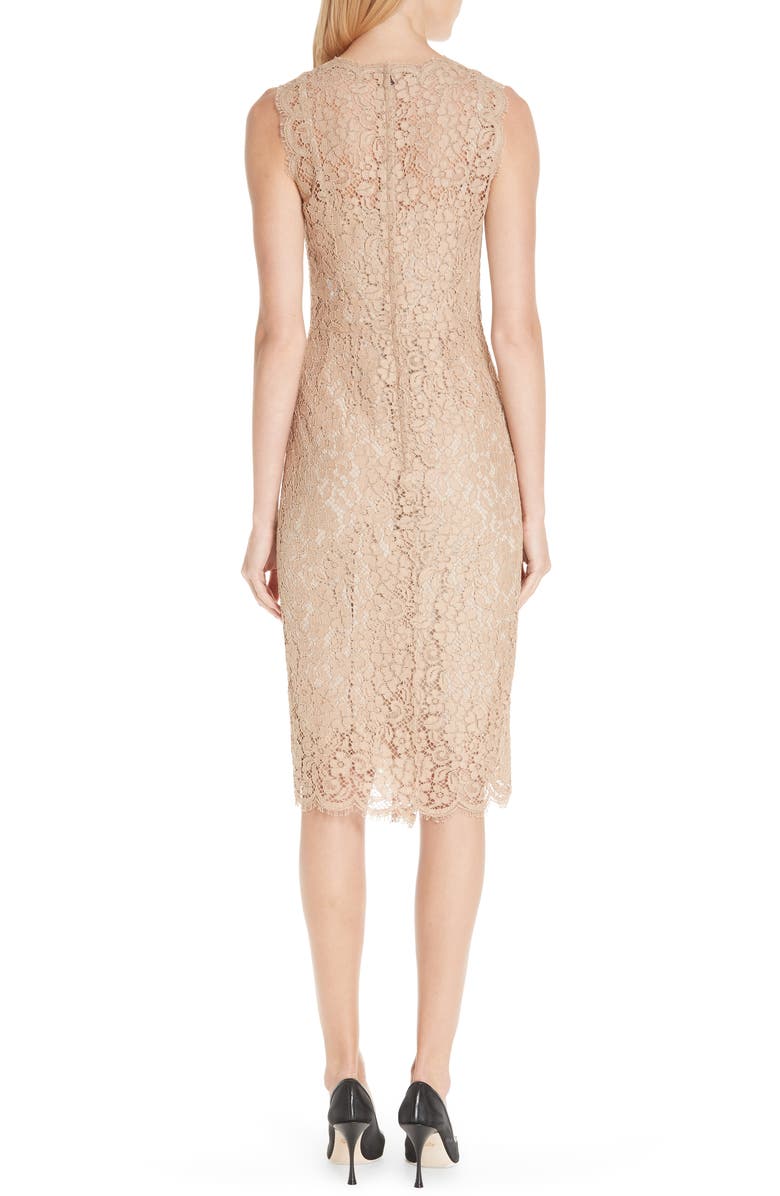 Dolce&Gabbana Lace Pencil Dress, Alternate, color, 