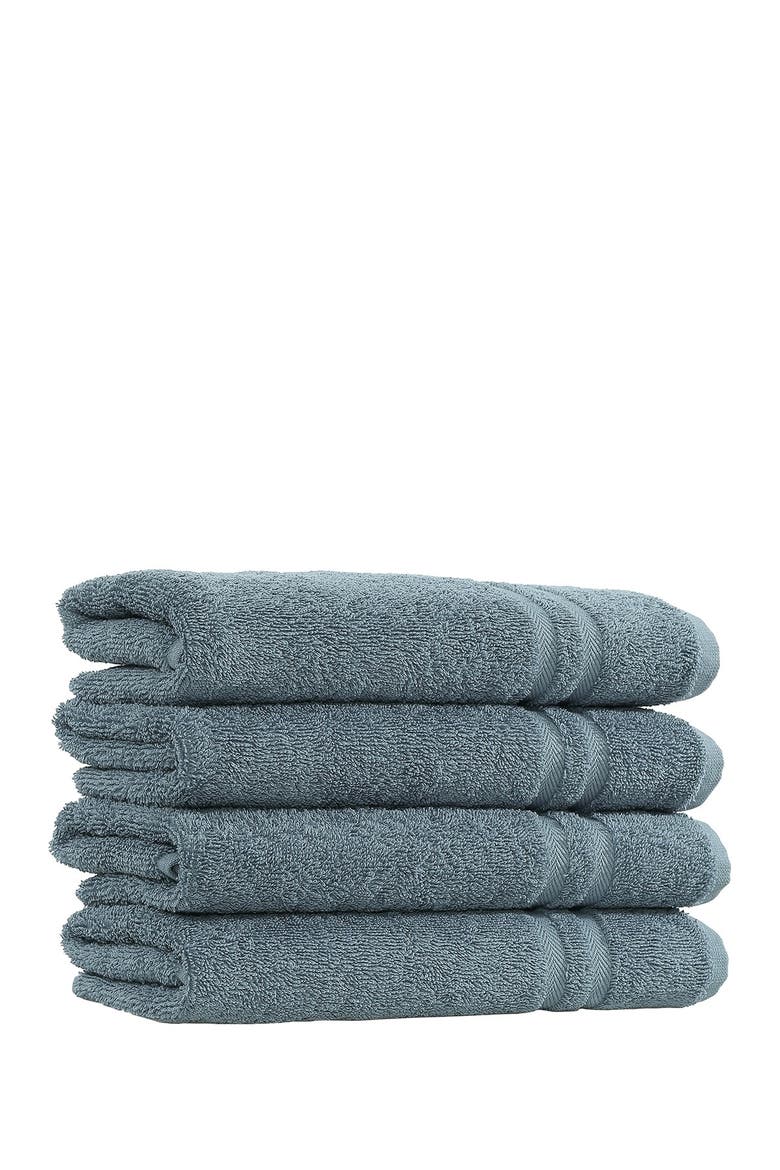 Denzi Hand Towels - Set of 4 - Denzi Blue, Alternate, color, DENZI BLUE