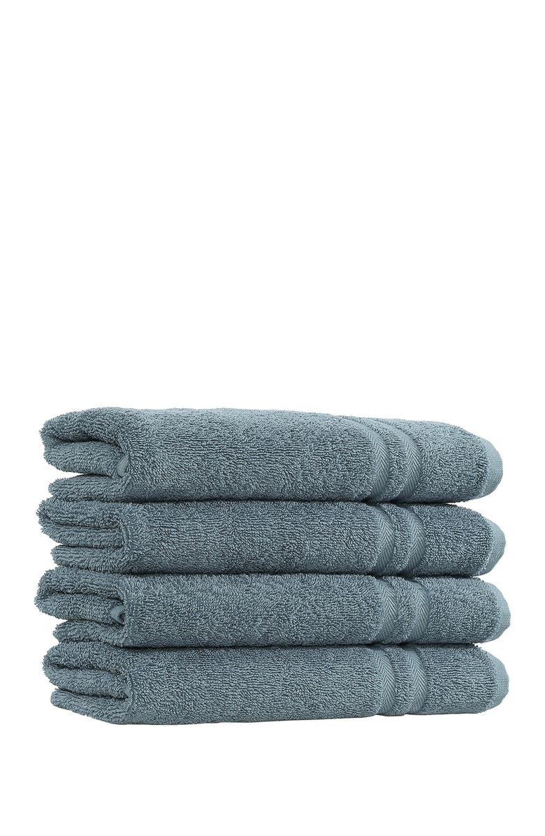 Linum Home Textiles Denzi Hand Towels - Set of 4 - Denzi Blue, Alternate, color, Denzi Blue