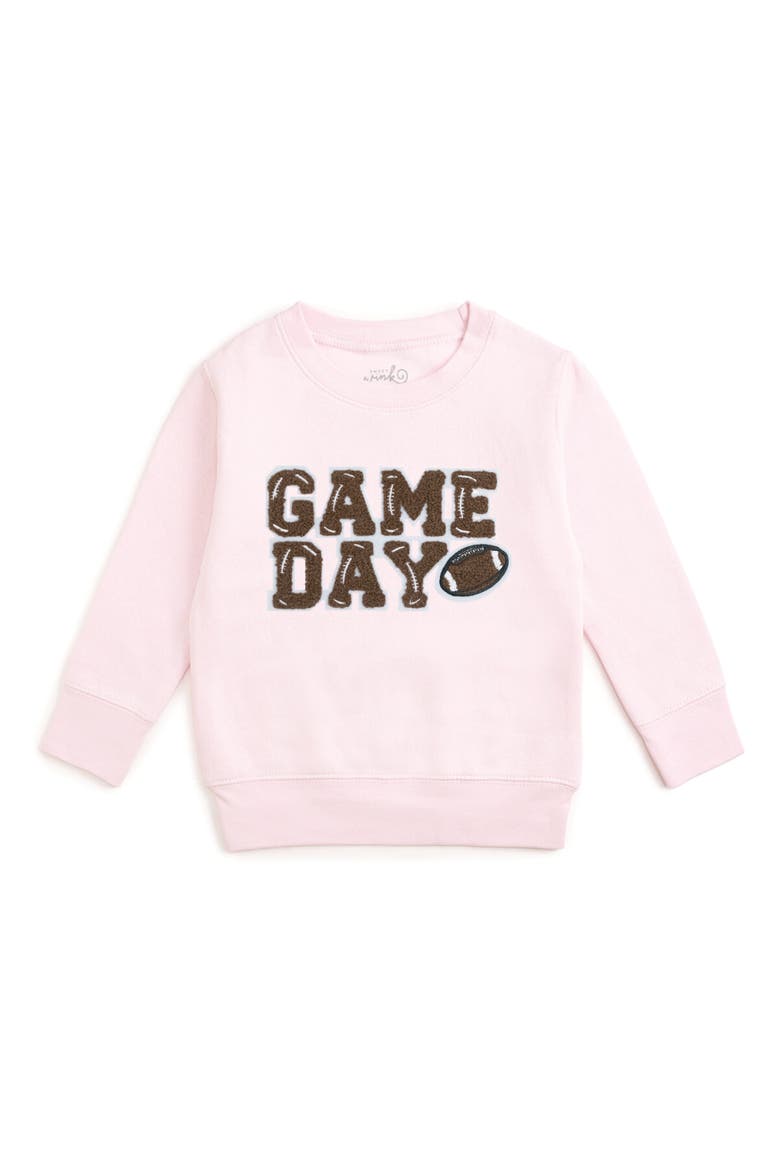 Game Day Patch Ballet Sweatshirt, Main, color, Ballet Pink
