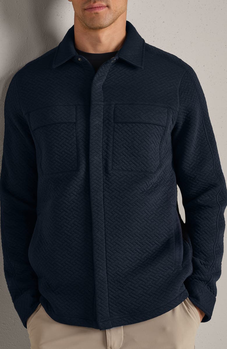 Rhone Weekend Quilted Shacket, Main, color, True Navy