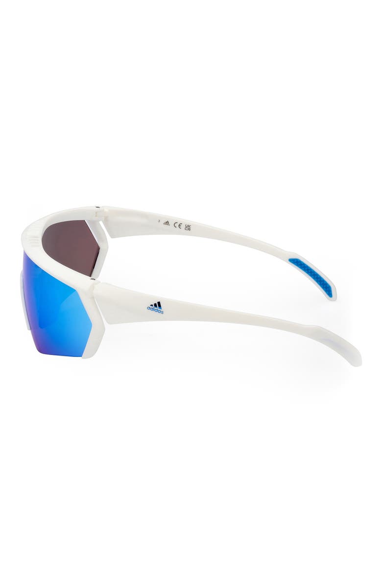 00mm Shield Sunglasses, Alternate, color, WHITE/ OTHER / BLUE MIRROR